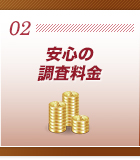 ポイント2：安心の調査料金